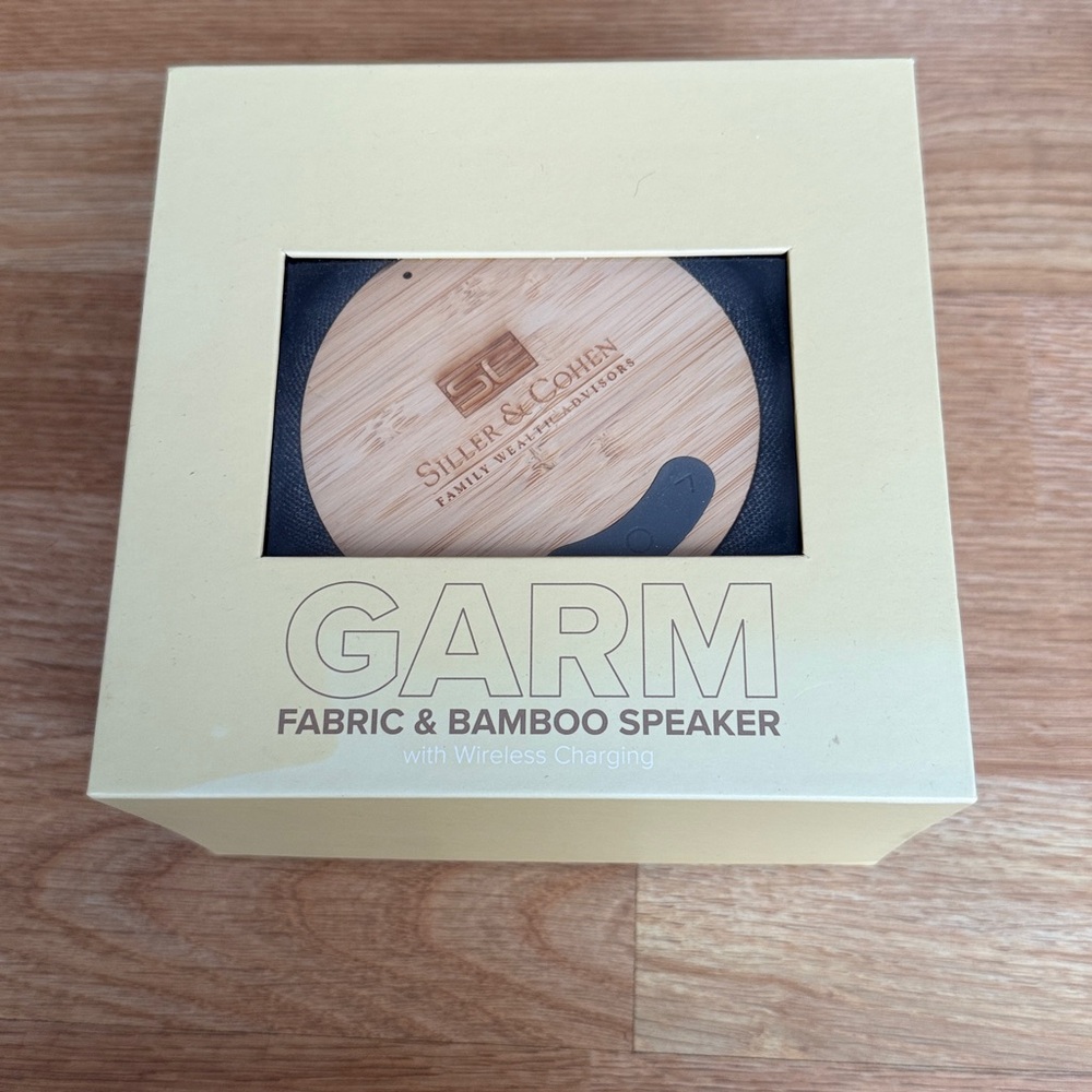 Brand New GARM Portable Speaker with Wireless Charging